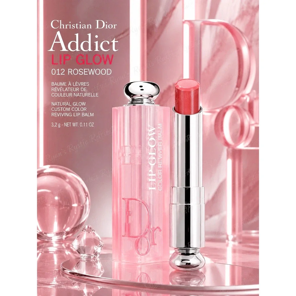 DIOR - Addict lip Glow - Shade: 012 Rosewood - 0.11 oz/ 3.2 g